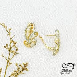 گوشواره ژوپینگ طرح طلا  کد 12603