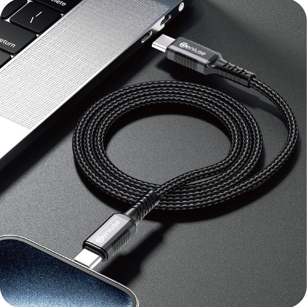 کابل دو سر USB-C بنیوس 60 وات مدل BE-CA04 طول 1متر