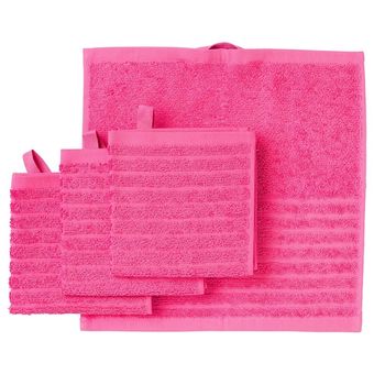 حوله آشپزخانه ایکیا مدل VÅGSJÖN PINK سایز 30X30  بسته 4 عددی