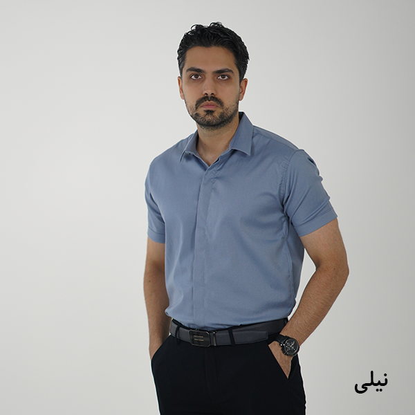 پیراهن مردانه  شبرو آستین کوتاه