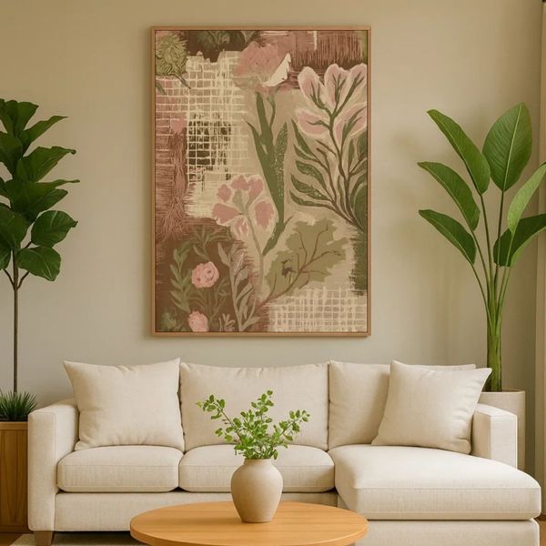 طرح‌ گل‌های صورتی