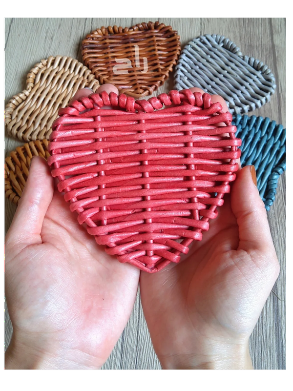 زیرلیوانی قلبی حصیری استودیو راح