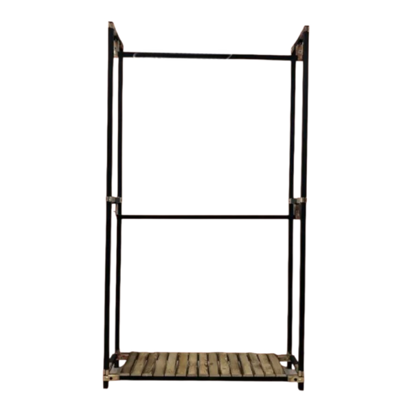 رگال لباس ایستاده فلزی مدل دوبل