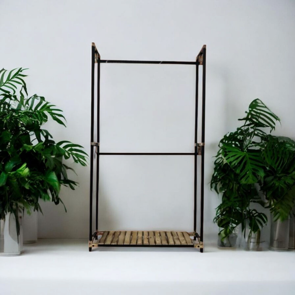 رگال لباس ایستاده فلزی مدل دوبل