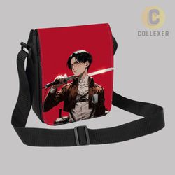 کیف دوشی انیمه اتک آن تایتان طرح لیوای آکرمن (Levi Ackerman) Attack On Titan کد 04