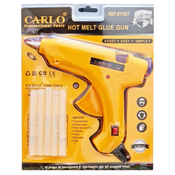 دستگاه چسب حرارتی حرفه ای CARLO به همراه چسب حرارتی یدک