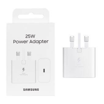 شارژر دیواری سه پین SAMSUNG 25W T2510 ( فست و PD) سفید DST (گارانتی شش ماهه) درجه یک