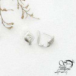 گوشواره نقره 925 عیار ساخت ایتالیا کد 13186