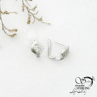 گوشواره نقره 925 عیار ساخت ایتالیا کد 13186