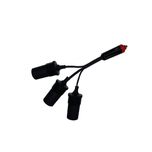 تبدیل 1 به 3 مادگی فندکی خودرو مدل M-131 (فروش عمده و تکی)