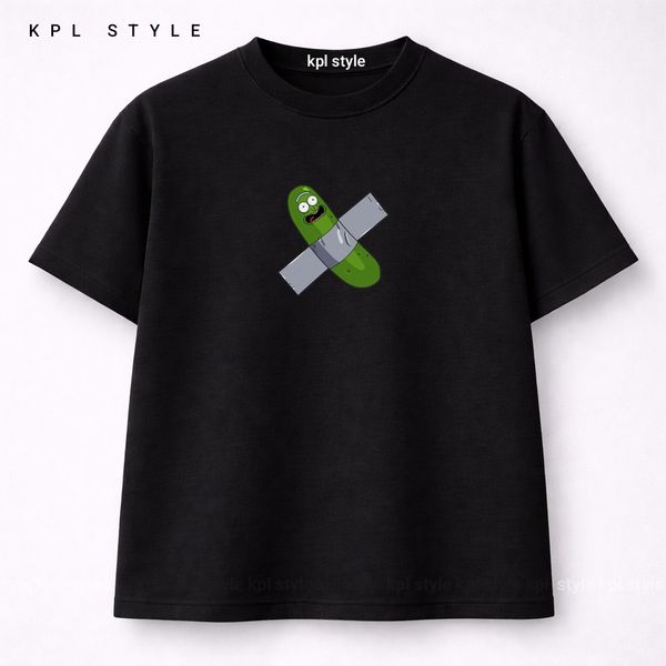 تیشرت باکسی طرح ریک اند مورتی 100٪ پنبه با چاپ مینیمال | کد 1327