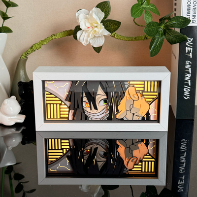 تابلو لایت باکس انیمه ای اوبانای دمون اسلیر | Obanai Demon Slayer Anime Light Box