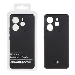 قاب نیو سیلیکون محافظ لنزدار Xiaomi Redmi Note 14 4G - RFF - مشکی (پک دار)