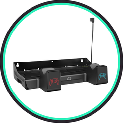 استند کنسول و شارژر دسته بازی TSCO PS5 مدل Loot Rack TGS18 - مشکی (گارانتی 18 ماهه تسکو)