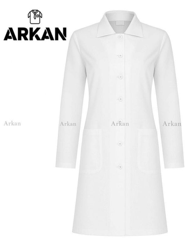 روپوش پزشکی یقه شکاری