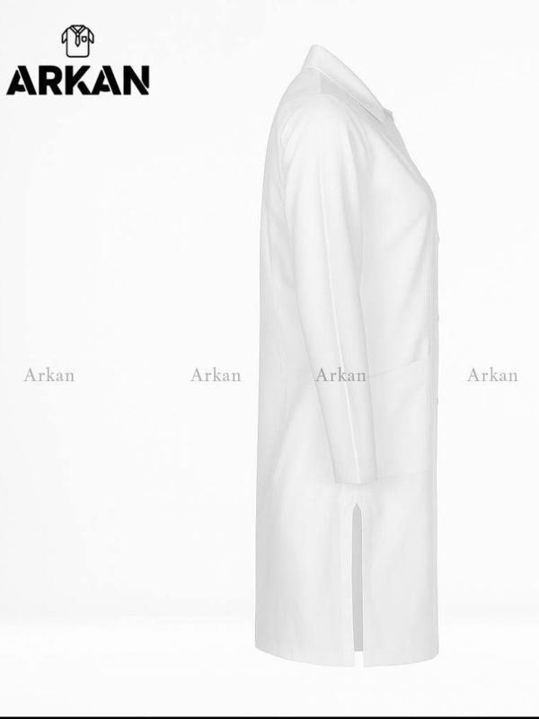 روپوش پزشکی یقه شکاری