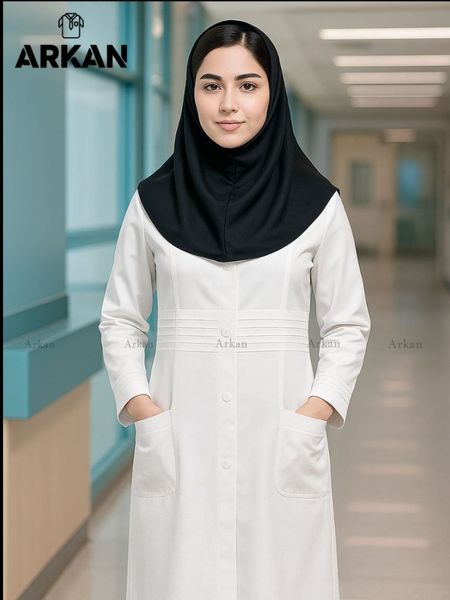 روپوش پزشکی کمرپیله دار