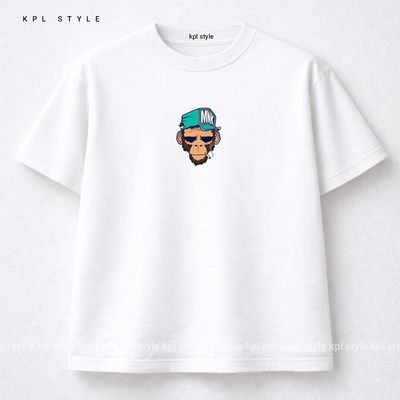 تیشرت باکسی 100٪ پنبه طرح (Monkey) | کد 1377