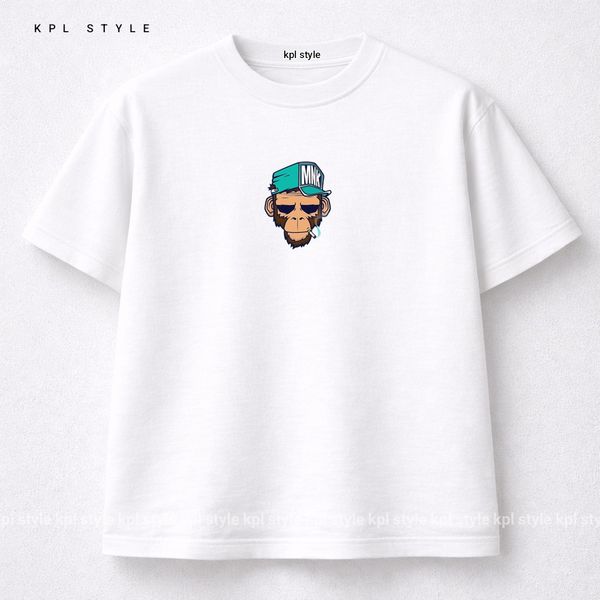 تیشرت باکسی 100٪ پنبه طرح (Monkey) | کد 1377