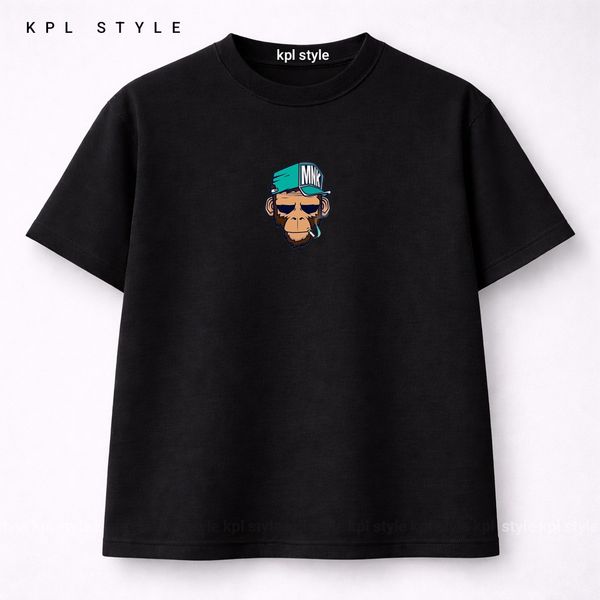 تیشرت باکسی 100٪ پنبه طرح (Monkey) | کد 1377