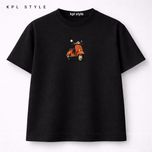 تیشرت باکسی طرح وسپا 100٪ پنبه | کد 1379