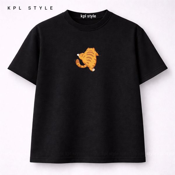 تیشرت باکسی با طرح گارفیلد 100٪ پنبه | پارچه بادوام | کد 1463