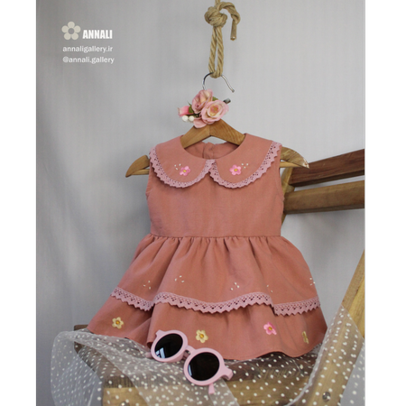 پیراهن دخترانه مِمُل رنگ صورتی