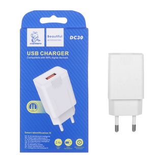 شارژر دیواری فست تک پورت DENMEN مدل DC30 12W