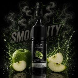 سالت نیکوتین الفاخر سیب ترش حجم 30 میلی لیتر نیکوتین 25میلی گرم AL-FAKHER apple sour SALT 30ML/25MG