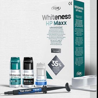 کیت بلیچینگ FGM قطره ای نوری Whiteness HP Maxx مخصوص مطب