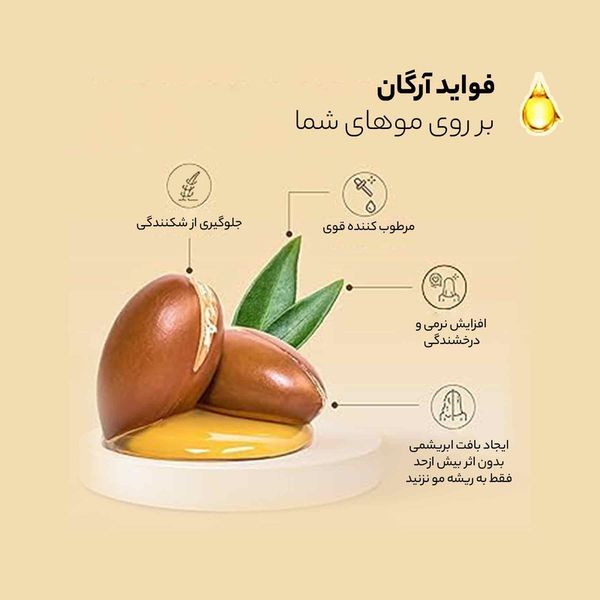 ماسک مو لایتنس مدل Argan oil حجم 1000 میلی لیتر