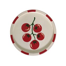 سینی دایره طرح گوجه فرنگی 01