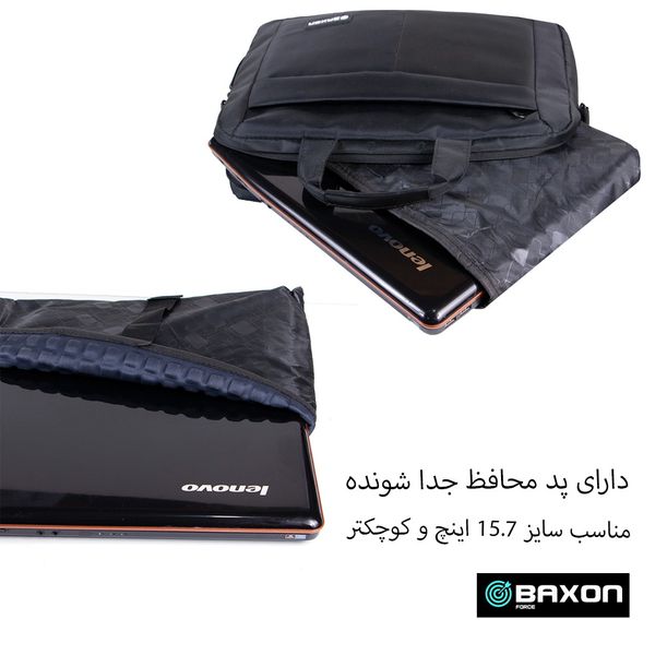 کیف لپ تاپ بگسون فورس مدل RCT-160004 مناسب برای لپ تاپ 14.1 تا 15.6 اینچی