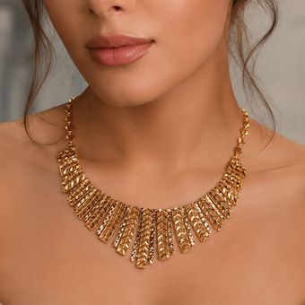 گردنبند طلا زنانه مدل پرتو 20.65 گرم