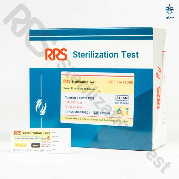 نشانگر شیمیایی بخار تایپ 6 (RRS 14-11660) - جعبه 1000 عددی