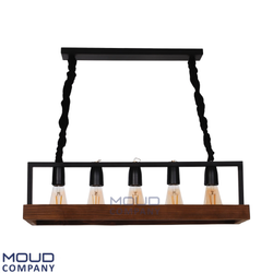 لوستر چوبفلز مدل لاینر کد 140-5 (موعود)