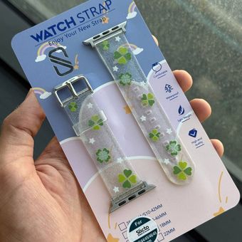 بند اپل واچ شفاف طرحدار سری 2