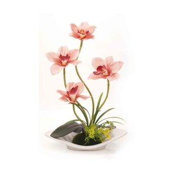 گل ارکیده با گلدان گلدکیش کد GK14139