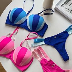 ست شورت و سوتین زنانه مدل صدفی مروایدی