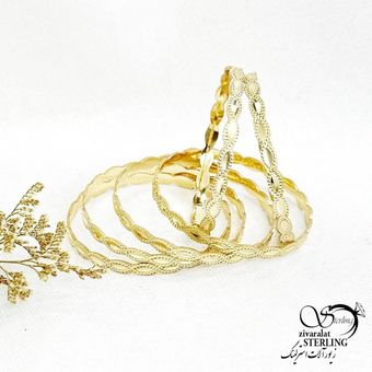 النگو طلاروس بچه گانه 4میل طرح اشکی کد 14233