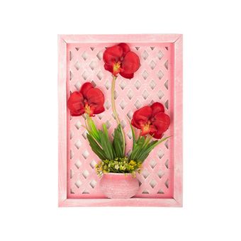 گل ارکیده با گلدان تابلو دیواری گلدکیش کد GK14304