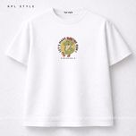 تیشرت باکسی 100٪ پنبه با چاپ مینیمال | ضد حساسیت | کد 1465