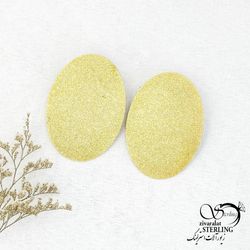 گوشواره استیل شنی طرح طلا کد 14661