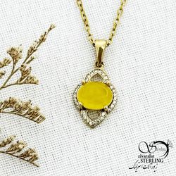 گردنبند شرف الشمس طلاروس طرح طلا کد 14678