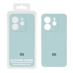 قاب سیلیکونی پاک کنی اورجینال Master Quality مدل Xiaomi Redmi Note 14 4G - آبی کبریتی (پک دار)