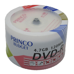 بسته 50 عددی DVD-R خام مدل پرینکو