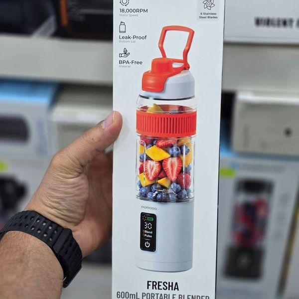 شیکر و اسموتی ساز شارژی مدل Freshe برند porodo اورجینال