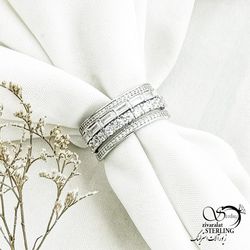 انگشتر جواهری نقره 925 عیار مارک BEJOKS کد 14830