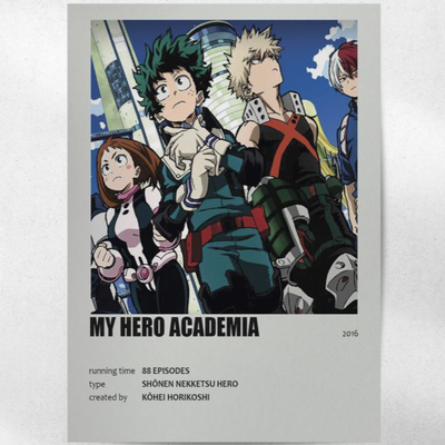 پوستر My hero academia