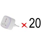 تبدیل برق 3 به 2 _سفید20عدد